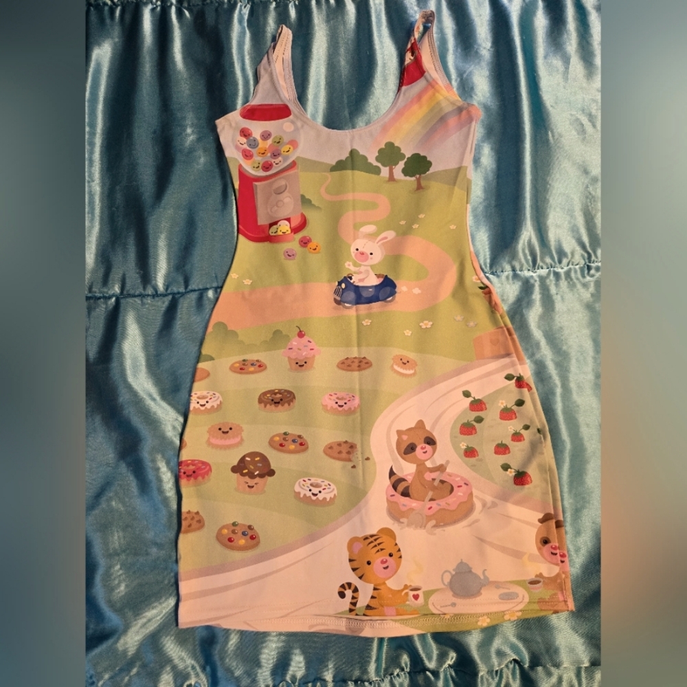 BlackMilk Animal Town Dress Size Medium
